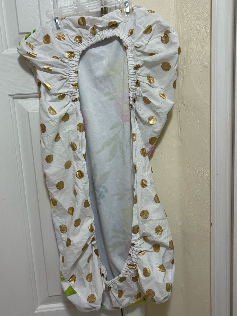 cloud island Light Pink Fitted Sheet - Picture 3 of 4